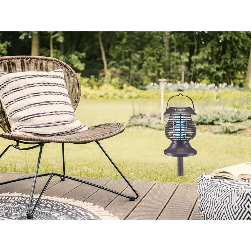 Beper P206ZAN111 Solar-Laterne Insektenvernichter, UV-A-Lampe