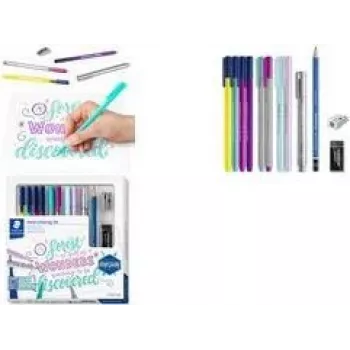 Hand Lettering Set Staedtler 100% PEFC – Werkzeuge für Pinsel- und Feinlinien-Lettering