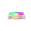 Cooler Master MasterFan MF120 Halo2 White Edition MFL-B2DW-21NP2-R2 120-mm-ARGB-Gehäuselüfter, 27 dB, 51,88 CFM, Weiß