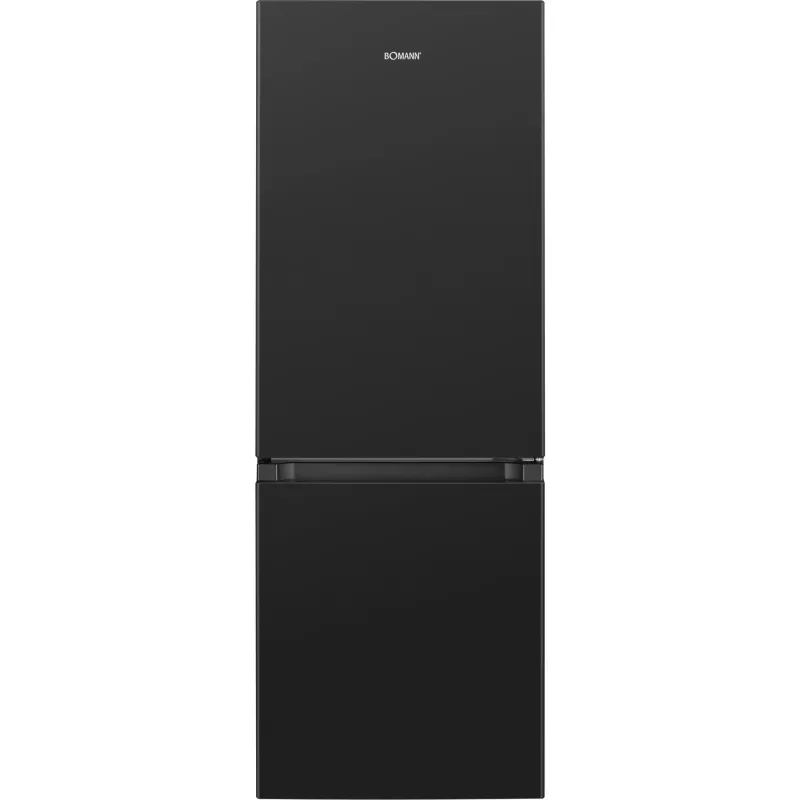 Freistehender Kühlschrank BOMANN KG 320.2, 165 l Gesamtvolumen (Kühlteil 122 l, Gefrierteil 43 l), Schwarz, Energieklasse E, 143 cm