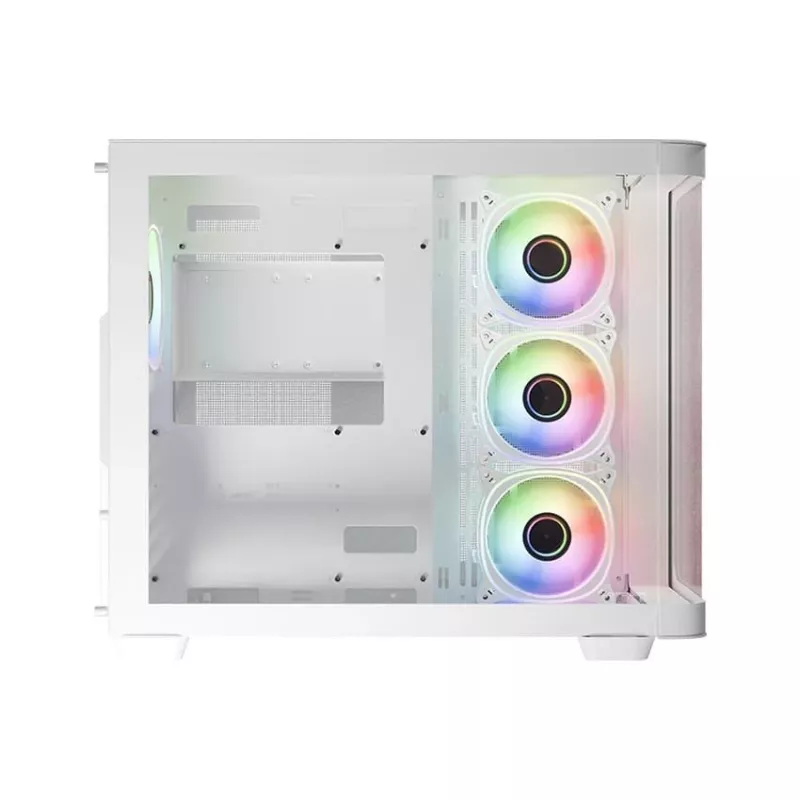 LC-Power Gaming 8001W Pro-Storm Light Midi-Tower ATX Gehäuse, weiß (LC-8001W-ON)