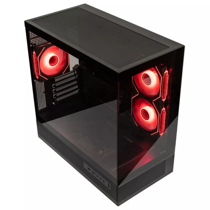 GSI SmartAssembly ARGB Glas Micro-ATX-Gehäuse - 650W