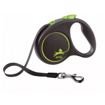 FLEXI Black Design S - Rollleine - 5 m