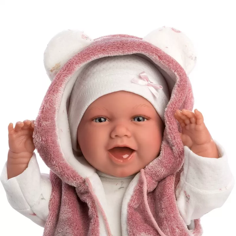 Llorens 74070 Mimi lachende Babypuppe mit Sound, 42 cm