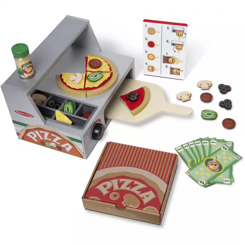 Melissa & Doug Top & Bake Pizza Counter Holz-Spielset