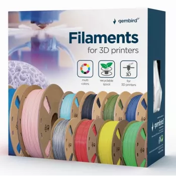 Gembird 3DP-ABS1.75-01-BK 3D-Druckmaterial ABS Schwarz 1,4 kg