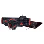 Gaming-Tastatur GEMBIRD GGS-UMG4-02 104 Tasten Full-Size USB QWERTY US-Englisch mit Maus, schwarz