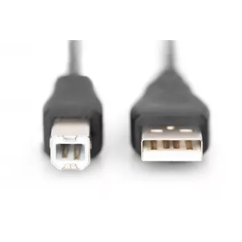 Assmann USB Verbindungskabel. Typ A - B M/M. 1,0m. USB 2.0 geeignet. UL. sw (AK-300102-010-S)