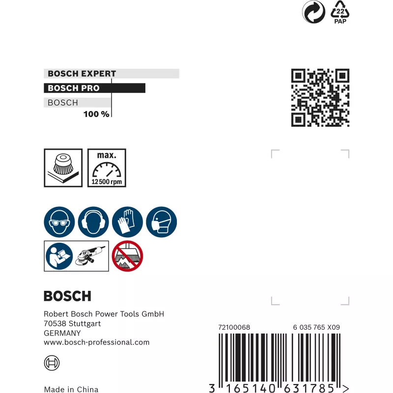 Bosch 2 608 622 098 Clean for Metal Topfbürste, 70 mm, M14