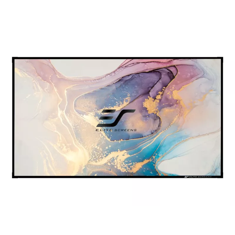 Elite Screens Aeon AR100WH2 Projektionsleinwand mit festem Rahmen, 100 Zoll (254 cm), 16:9, Wandmontage, Aluminium