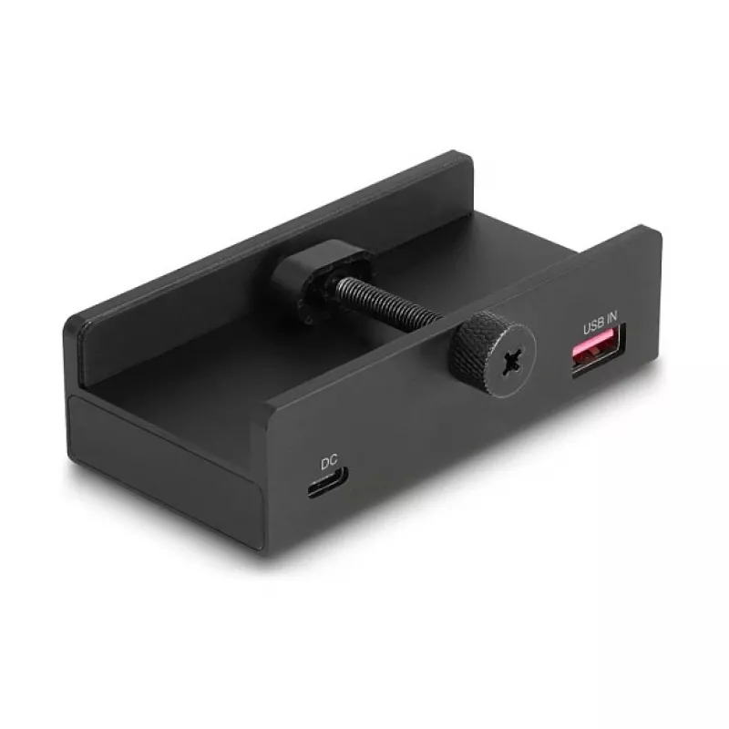 Delock 64262 Externer USB 5 Gbps 4-Port-Hub, 2x USB Typ-A und 2x USB Typ-C, mit Sicherungsschraube