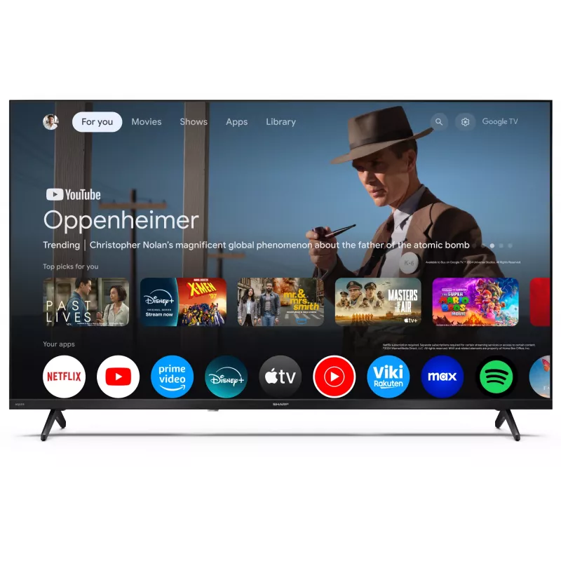 Sharp 40HF2265E 40-Zoll Smart TV Google TV, Energieeffizienzklasse E