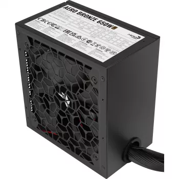 Netzteil AEROCOOL AERO BRONZE 650W APFC (V.2 2025) — 650W ATX-Netzteil mit Active PFC