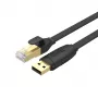 Unitek Y-SP02001B USB 2.0 auf RJ-45 Konsolenkabel, 1,8 m, Schwarz