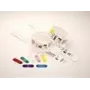 Zebra Clips zur Verwendung mit QuickClip-Armbändern, Rot