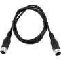 MIDI-Kabel 5‑polig Omnitronic 1,2 m – symmetrischer DIN-Stecker für MIDI-Geräte