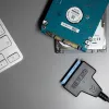 Akyga AK-CA-86 SATA auf USB-A 3.0 Adapterkabel für 2,5-Zoll-Laufwerke, 0,3 m, Schwarz