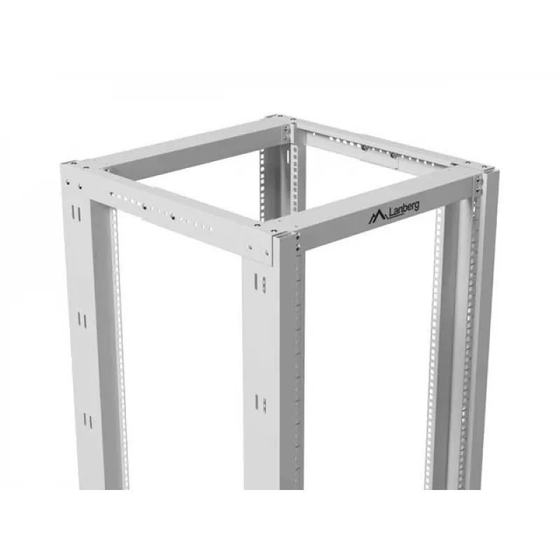 LANBERG 19 Zoll Open Rack 27U 600x800 mm grau, 27U Open-Frame-Server-Rack