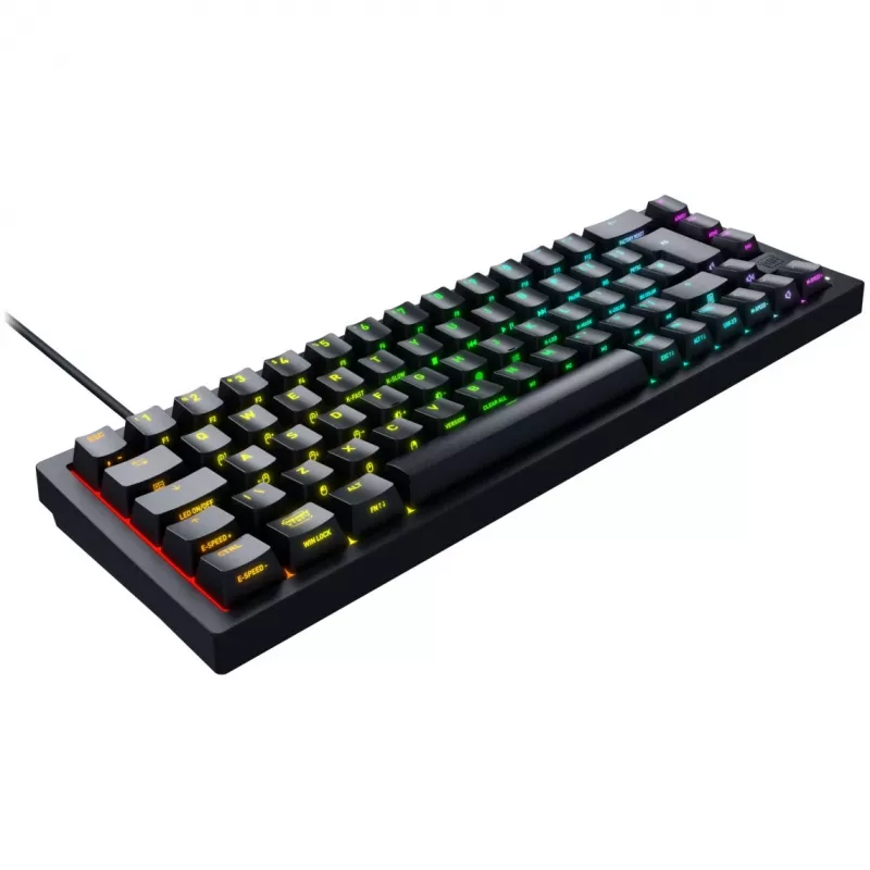 CHERRY K5V2 Compact-Tastatur Gaming USB QWERTY Englisch Schwarz 67 Tasten RGB LED