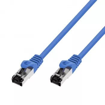 Patchkabel Extralink Cat.8.1 S/FTP 0,5 m 40G blau — Kupfer-Twisted-Pair-Kabel (EX.38824)