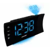 Blaupunkt CRP81USB Radiowecker mit Projektion und USB-Ladefunktion, Schwarz