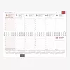 Horizontaler Tischkalender Memo PVC 2026m. Schwarz