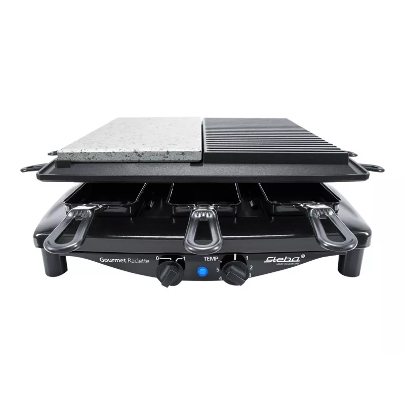 Steba RC 4 Plus Deluxe Raclette-Grill, Schwarz