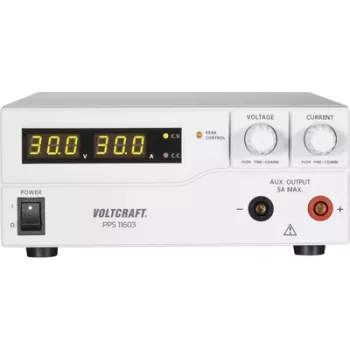 Voltcraft Labornetzgerät, einstellbar PPS-11603 1 - 60 V/DC 0 - 2,5 A 160 W 2 x USB, fernprogrammierbar (PPS-11603)