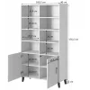 Shelving unit PAFOS 100x40x176.5 cm weiß matt