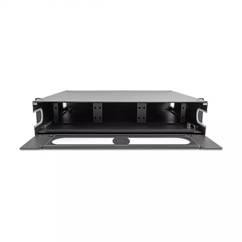 DeLOCK 66752 19-Zoll-LWL-Spleißbox 2U, unbestückt