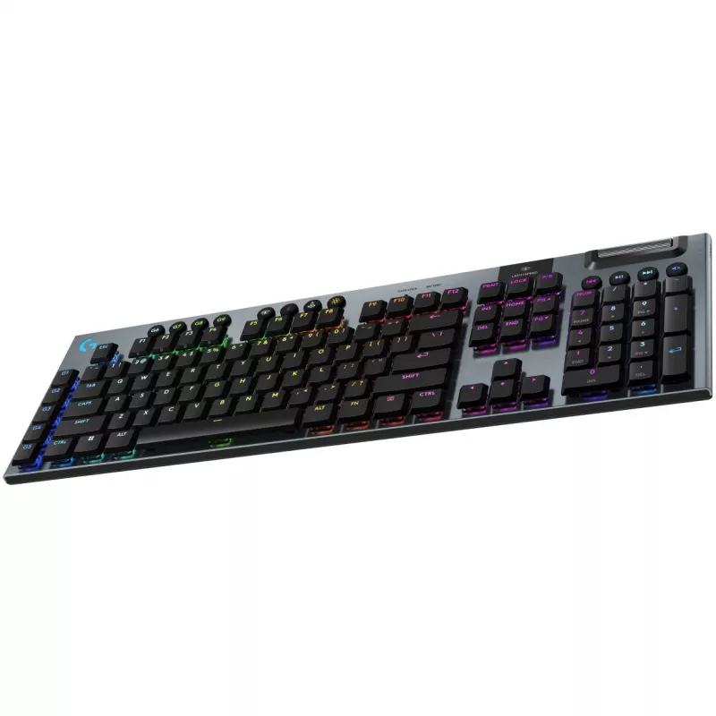 Logitech G G915 X - Tastatur - LIGHTSPEED - Hintergrundbeleuchtung - kabellos - 2.4 GHz, Bluetooth, USB - QWERTZ - Schweiz - Tastenschalter: GL Tactil