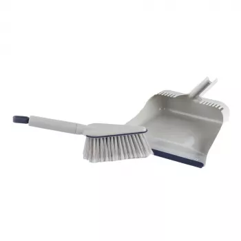 Kehrgarnitur Beldray LA032760PEU7 Deep Clean Design, kompakte Handkehrgarnitur mit abgewinkelten Borsten und passender Kehrschaufel