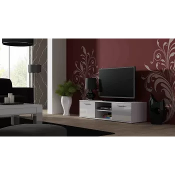Cama TV-Ständer SOHO 140 weiß/weiß glänzend