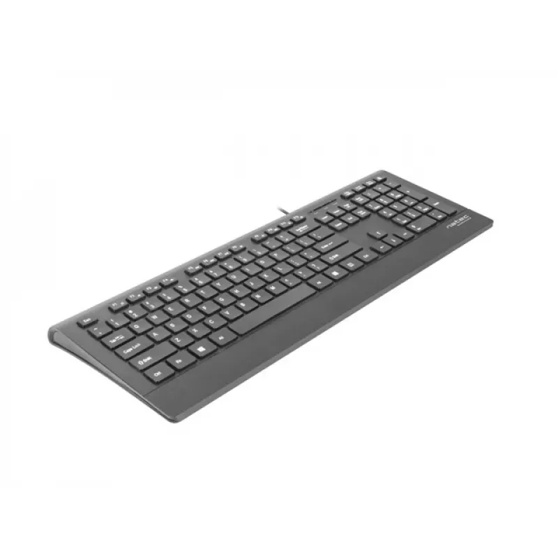 Natec Barracuda - Tastatur - US - Schwarz - Tastatur - US-Englisch - Schwarz