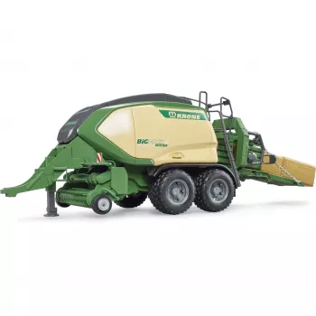 Bruder 02033 Krone Big Pack 1290HDP VC Ballenpresse Modellfahrzeug, 1:16, mit 2 Quaderballen, grün