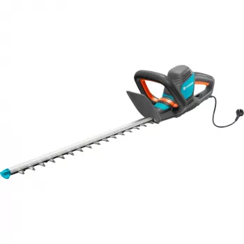 Gardena Elektro-Heckenschere ComfortCut 550/50, 50 cm, Doppelmesser, 2,7 cm, Orange, Schwarz, Blau, 2,6 m/s², 84 dB