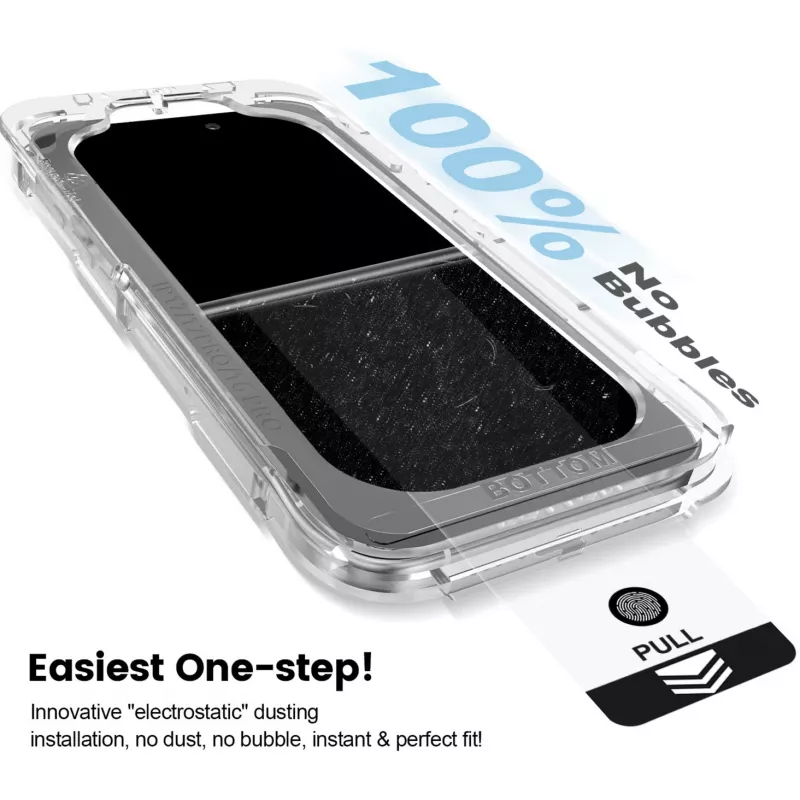 Nevox NEVOGLASS 3D 2550 Schutzglas für iPhone 17 Air, mit Easy App, transparent