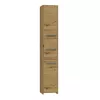 Topeshop S33 ARTISAN Badezimmer-Aufbewahrungsschrank Eiche