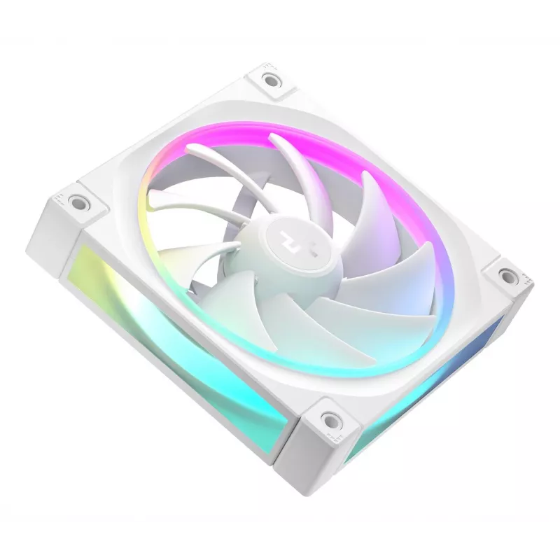 DeepCool FL12 WH 3-in-1 120-mm-Gehäuselüfter (3 Stück), 2150 U/min, fluiddynamisches Lager, 4-Pin-PWM, Weiß