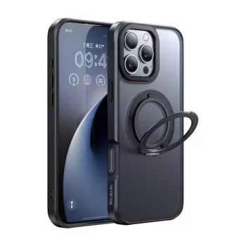 Schutzhülle mit MagSafe Mcdodo PC-4933 für iPhone 16 Pro Max mit integriertem Ständer, schwarz