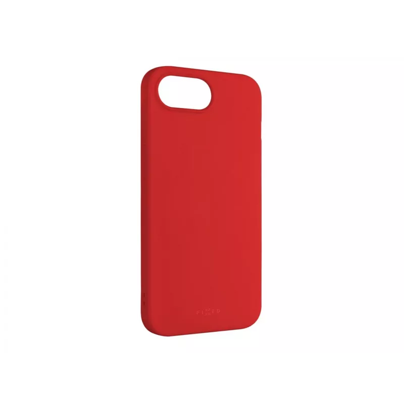 FIXED Handy-Rückseitenabdeckung für Apple iPhone 16e, Gummi, rot, schlanke Schutzhülle
