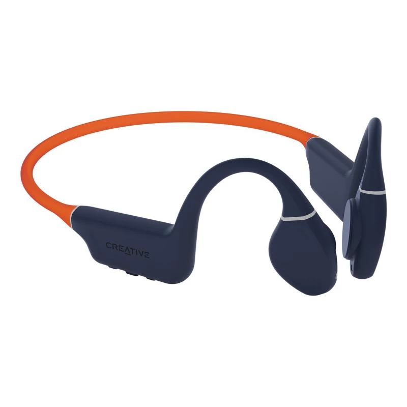 Creative Outlier Free Pro+ kabellose Open-Ear-Kopfhörer, Midnight Blue/Feuerorange