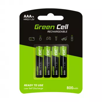 Wiederaufladbare Batterie Green Cell GR04 AAA NiMH 1,2 V 800 mAh 4 Stück