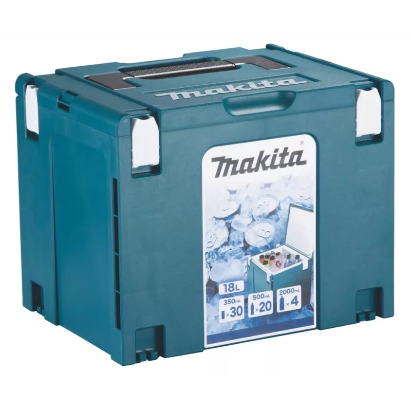 Makita MAKPAC Kühlbox isoliert, Größe 4, 18 l, Blau (198253-4)