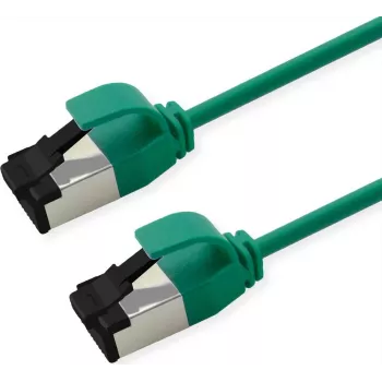 ROLINE S/FTP Patchkabel Cat.8.1, schlank, PoE, Grün, 1m (21.15.3431)