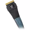 ICY DOCK MB406L-B SlimSAS 8i SFF-8654 auf SlimSAS 8i SFF-8654 Kabel, 0,5 m, Schwarz