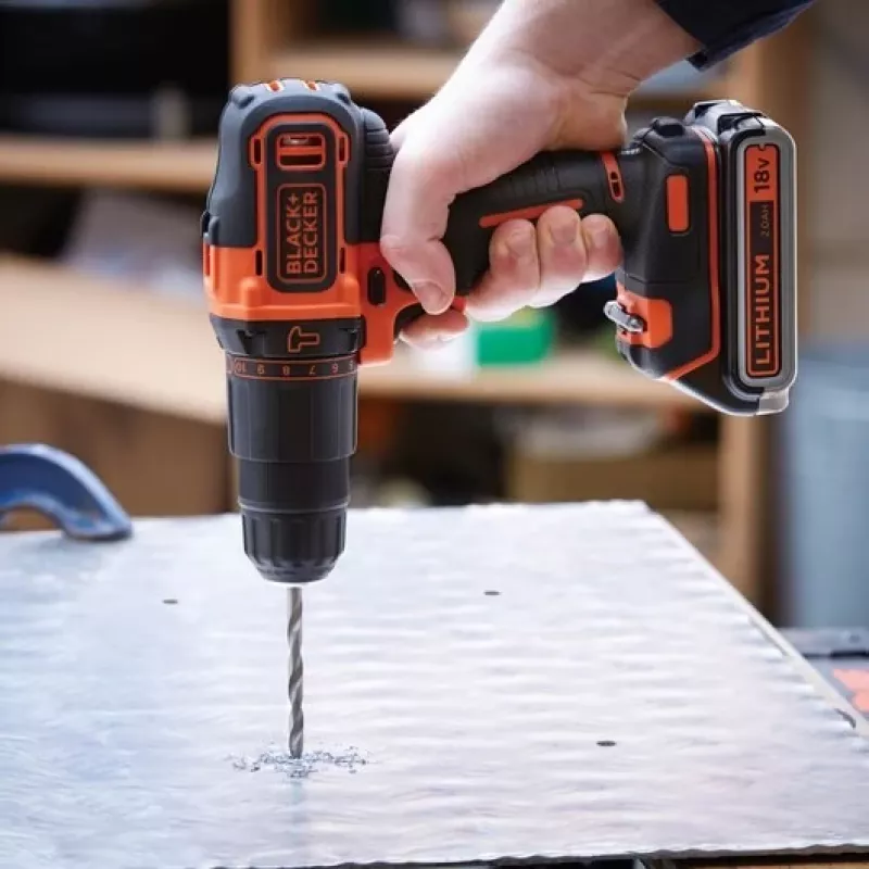 Black & Decker BDCHD18K1B2-QW Bohrmaschine 1400 U/min