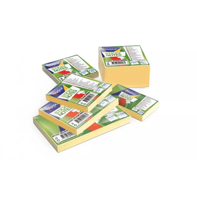 Haftnotizblock Forpus FO42006 Rechteckig Gelb 100 Blatt