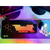 TRACER GameZone Hexy1 RGB Maus- und Tastaturunterlage, 80 x 30 x 0,4 cm, Schwarz