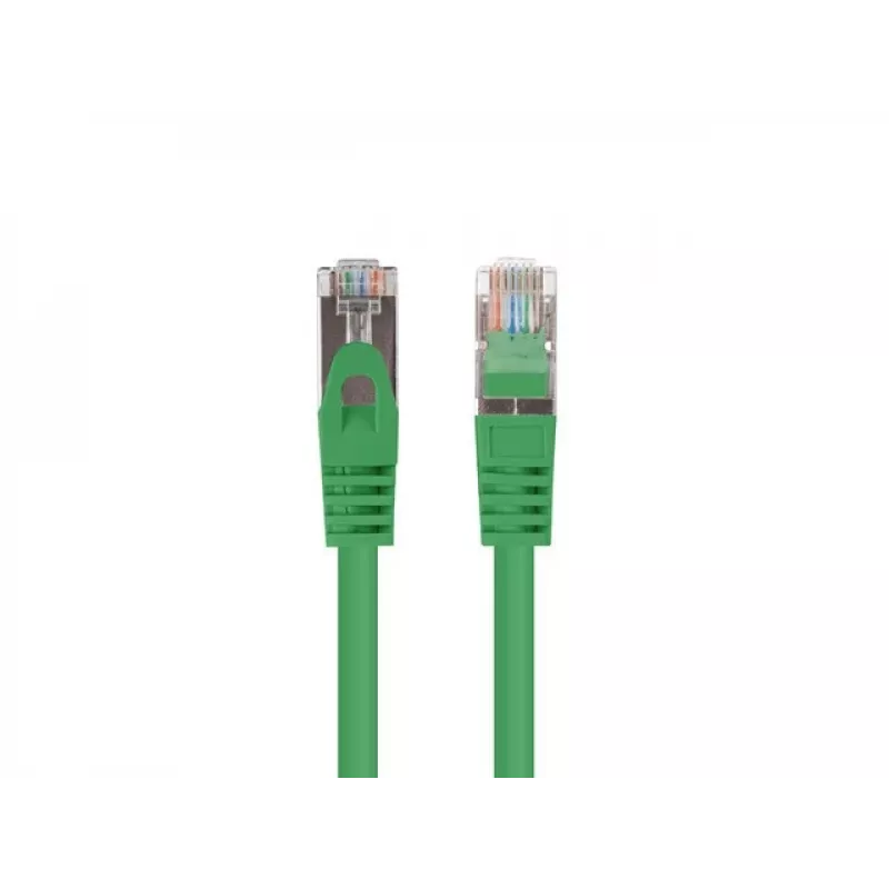 Lanberg PCF6-20CC-0025-G Cat.6 F/UTP Patchkabel, 10er-Pack, 0,25 m, Grün